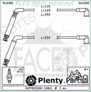  FACET part 4.7208 (47208) Ignition Cable Kit