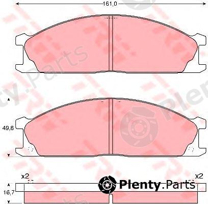  TRW part GDB1017 Brake Pad Set, disc brake