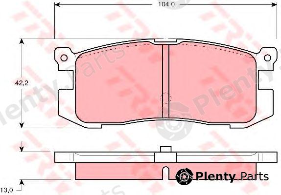  TRW part GDB1025 Brake Pad Set, disc brake