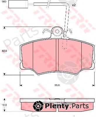  TRW part GDB1045 Brake Pad Set, disc brake