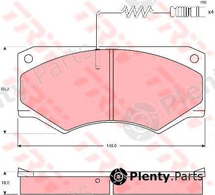  TRW part GDB1067 Brake Pad Set, disc brake