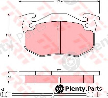 TRW part GDB1120 Brake Pad Set, disc brake
