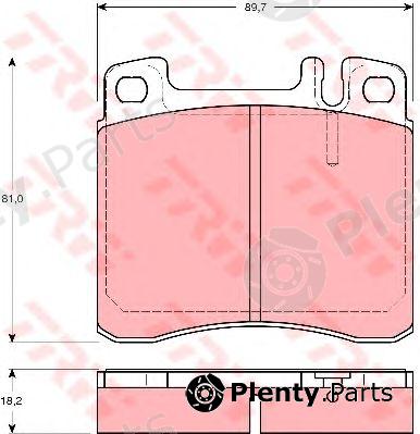  TRW part GDB1122 Brake Pad Set, disc brake