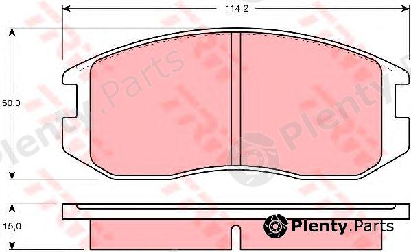  TRW part GDB1129 Brake Pad Set, disc brake