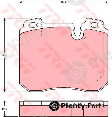  TRW part GDB1161 Brake Pad Set, disc brake