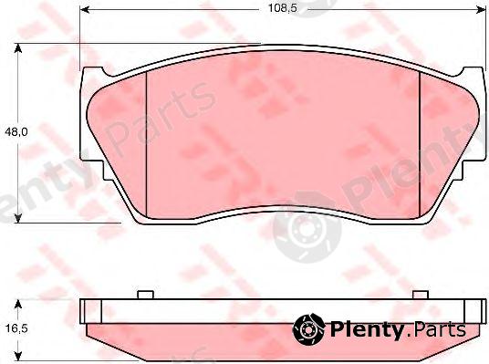  TRW part GDB1170 Brake Pad Set, disc brake