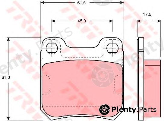  TRW part GDB1302 Brake Pad Set, disc brake