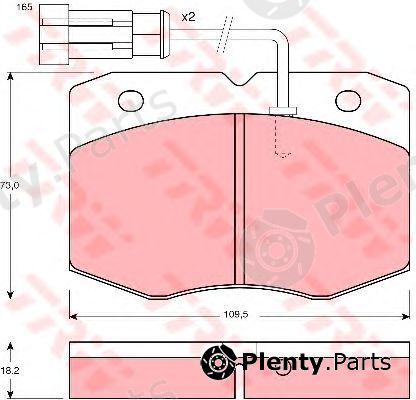  TRW part GDB1356 Brake Pad Set, disc brake