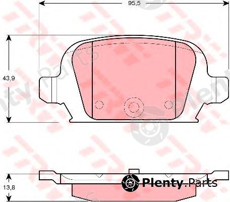  TRW part GDB1412 Brake Pad Set, disc brake