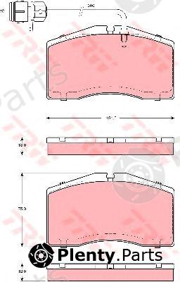  TRW part GDB1506 Brake Pad Set, disc brake