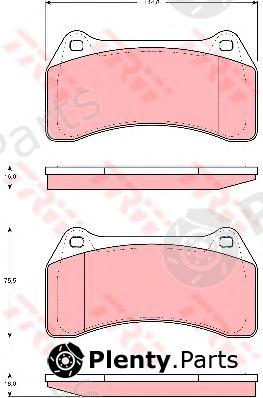  TRW part GDB1512 Brake Pad Set, disc brake