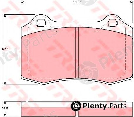  TRW part GDB1513 Brake Pad Set, disc brake