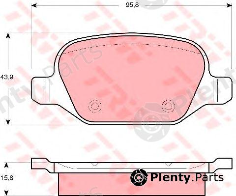  TRW part GDB1520 Brake Pad Set, disc brake