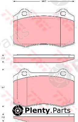  TRW part GDB1537 Brake Pad Set, disc brake