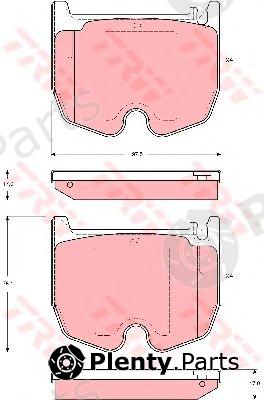  TRW part GDB1541 Brake Pad Set, disc brake