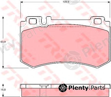  TRW part GDB1544 Brake Pad Set, disc brake