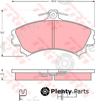  TRW part GDB1584 Brake Pad Set, disc brake