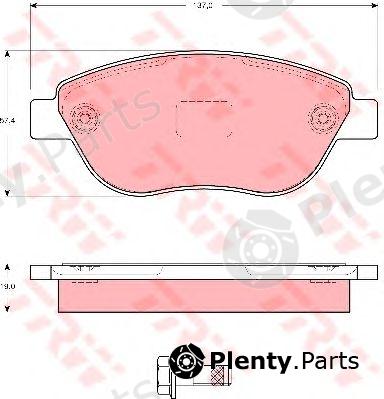  TRW part GDB1591 Brake Pad Set, disc brake
