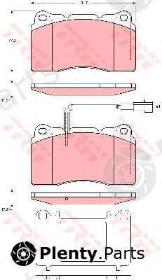  TRW part GDB1645 Brake Pad Set, disc brake