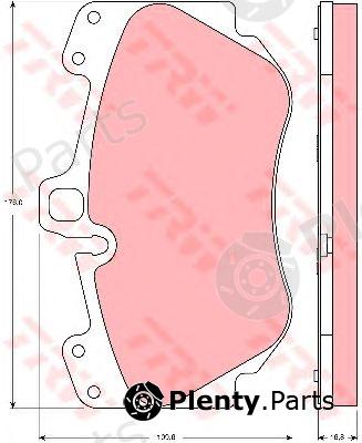  TRW part GDB1660 Brake Pad Set, disc brake