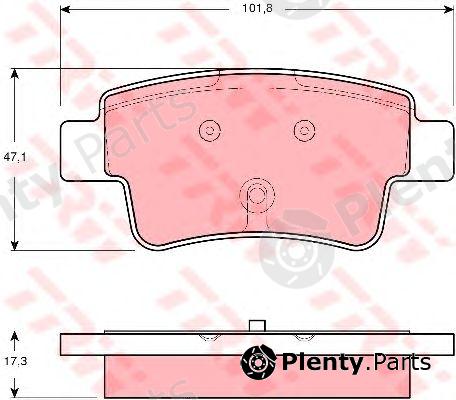  TRW part GDB1714 Brake Pad Set, disc brake