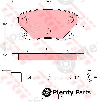  TRW part GDB1725 Brake Pad Set, disc brake