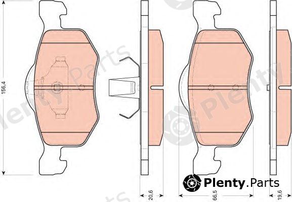  TRW part GDB1753 Brake Pad Set, disc brake
