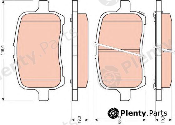  TRW part GDB1755 Brake Pad Set, disc brake