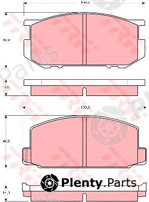  TRW part GDB181 Brake Pad Set, disc brake
