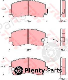  TRW part GDB212 Brake Pad Set, disc brake