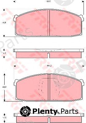 TRW part GDB213 Brake Pad Set, disc brake