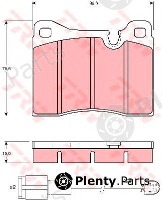  TRW part GDB270 Brake Pad Set, disc brake