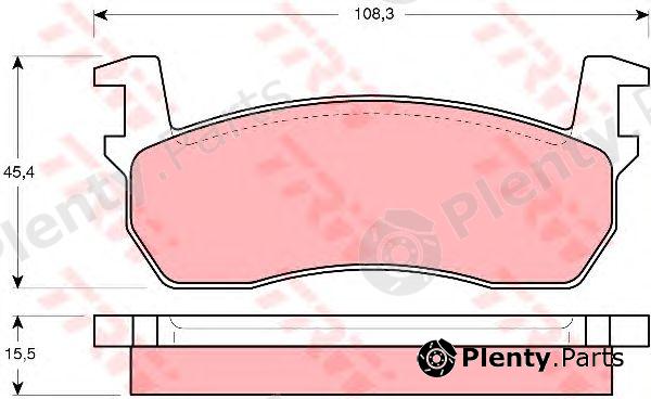  TRW part GDB303 Brake Pad Set, disc brake