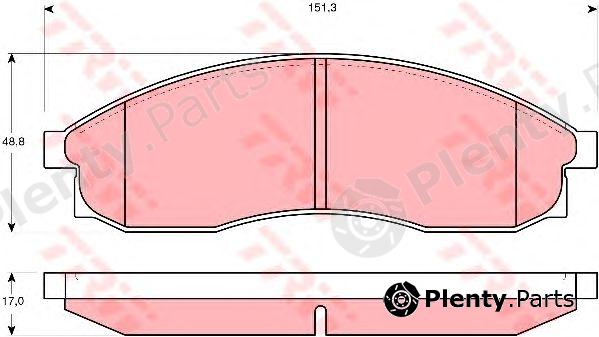  TRW part GDB3107 Brake Pad Set, disc brake