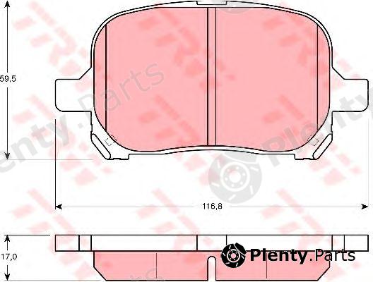  TRW part GDB3152 Brake Pad Set, disc brake