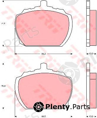  TRW part GDB340 Brake Pad Set, disc brake