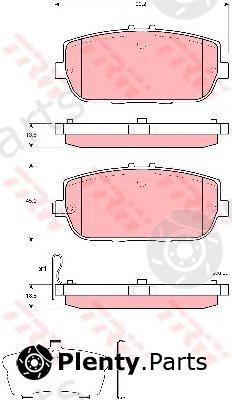  TRW part GDB3402 Brake Pad Set, disc brake