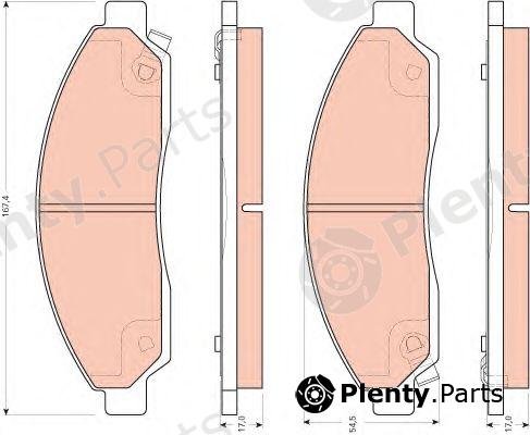  TRW part GDB3466 Brake Pad Set, disc brake