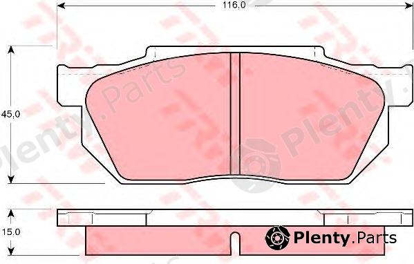  TRW part GDB358 Brake Pad Set, disc brake