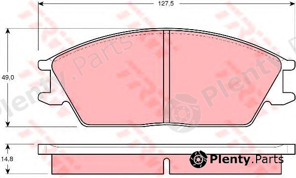  TRW part GDB373 Brake Pad Set, disc brake