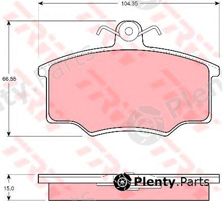  TRW part GDB403 Brake Pad Set, disc brake