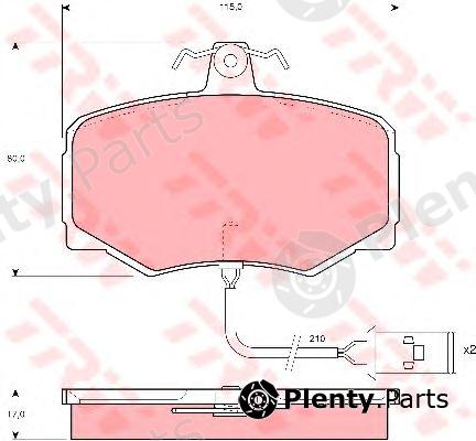  TRW part GDB421 Brake Pad Set, disc brake