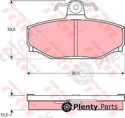  TRW part GDB442 Brake Pad Set, disc brake
