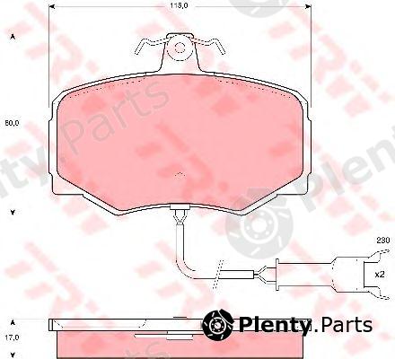  TRW part GDB461 Brake Pad Set, disc brake