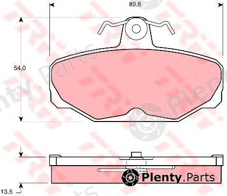  TRW part GDB472 Brake Pad Set, disc brake