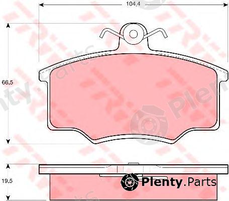  TRW part GDB628 Brake Pad Set, disc brake