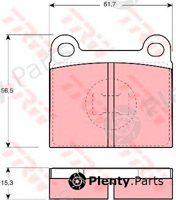  TRW part GDB648 Brake Pad Set, disc brake