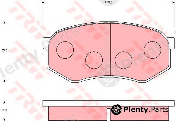  TRW part GDB7095 Brake Pad Set, disc brake