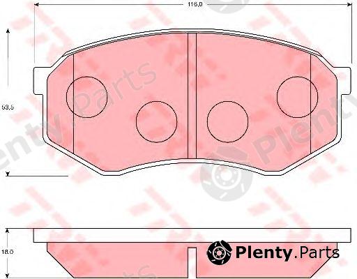  TRW part GDB7181 Brake Pad Set, disc brake
