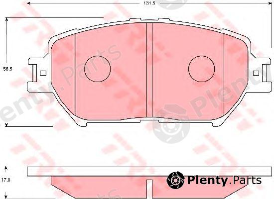  TRW part GDB7224 Brake Pad Set, disc brake